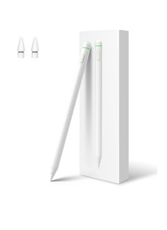 Generic Stylus Pen for iPad 2018-2024 Magnetic Fast Charging 2x with Tilt Sensitivity and Palm Rejection Compatible Air 5th 3rd Gen Pro 11/12.9 Mini 5/6 10-6 Classic White  - Image 1