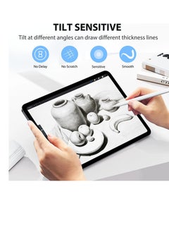 Generic Stylus Pen for iPad 2018-2024 Magnetic Fast Charging 2x with Tilt Sensitivity and Palm Rejection Compatible Air 5th 3rd Gen Pro 11/12.9 Mini 5/6 10-6 Classic White  - Image 4