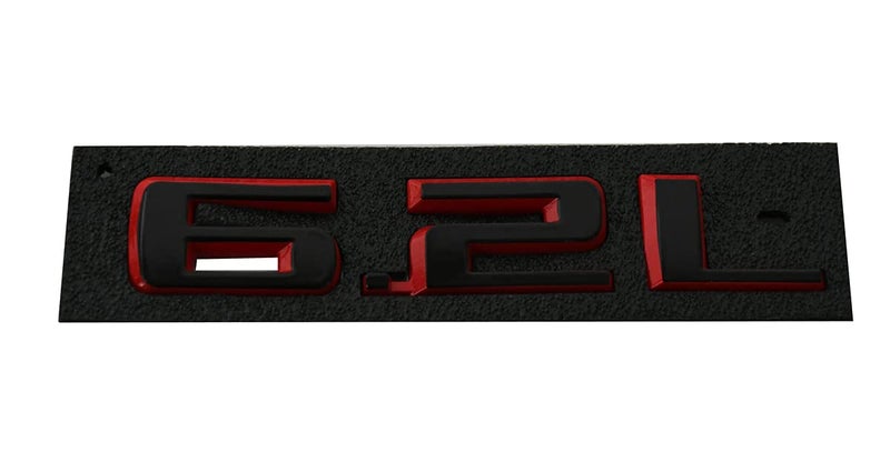 CDD New 2019-2021 6.2L Hood Emblems 3D Badge Replacement for Chevy Silverado 1500 2500HD (BlackRed) - Image 5
