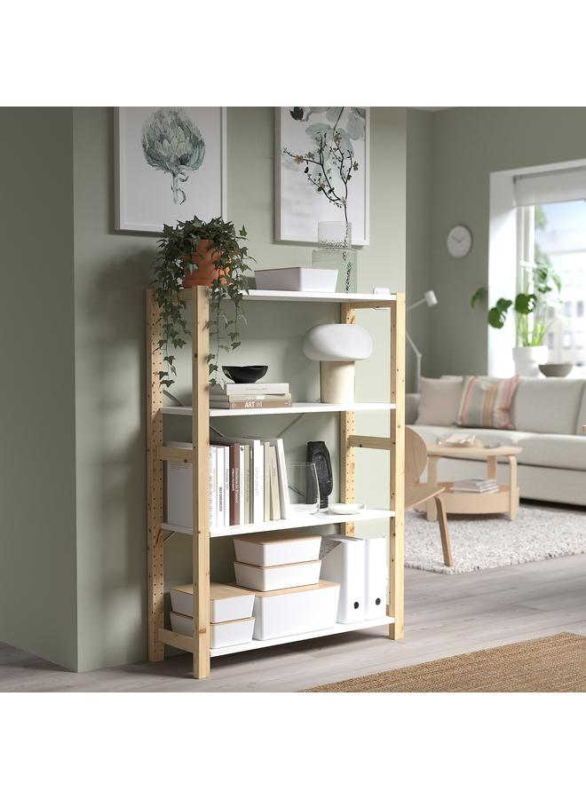 إيروريكس صندوق مع غطاء، أبيض/خيزران، 18×26×8 سم - Image 4