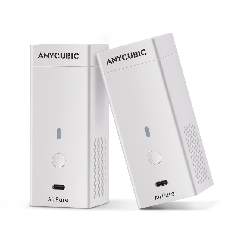 ANYCUBIC Mini Purifier 3D Printer Accessories Lightweight Ultra Quiet Purifier with High Density Activated Carbon Filter for LCD DLP 3D Printers Pack of 2