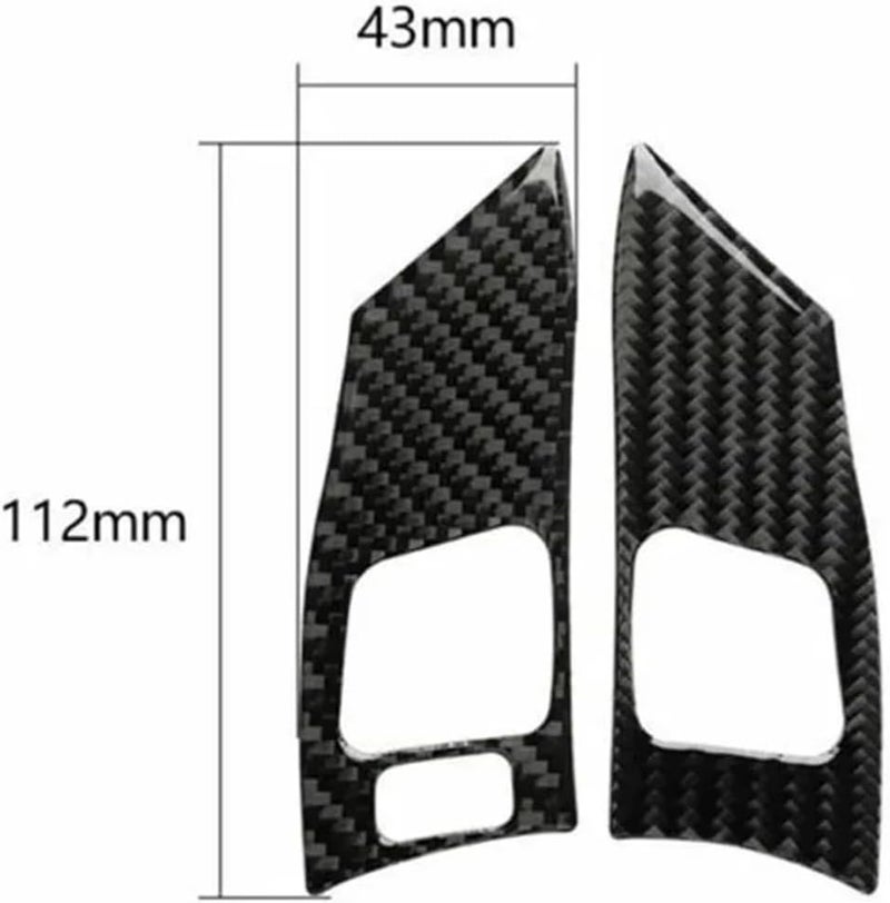 Wivplex Carbon Fiber Steering Wheel Button Cover for Lexus IS250/300/350 - Image 2