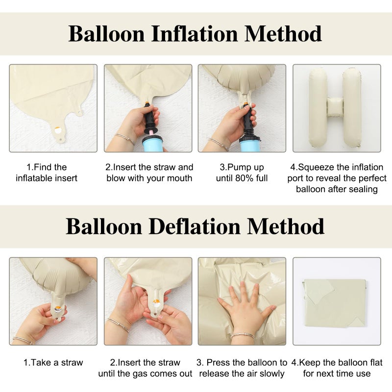 Netnology 40 Inch Beige HOME Balloon Banner for House Warming Decoration Party, Large Cream White Foil Letter Balloons Sign for Housewarming, New Home Party, Homecoming Decor and Welcome Home Decorations - Image 2