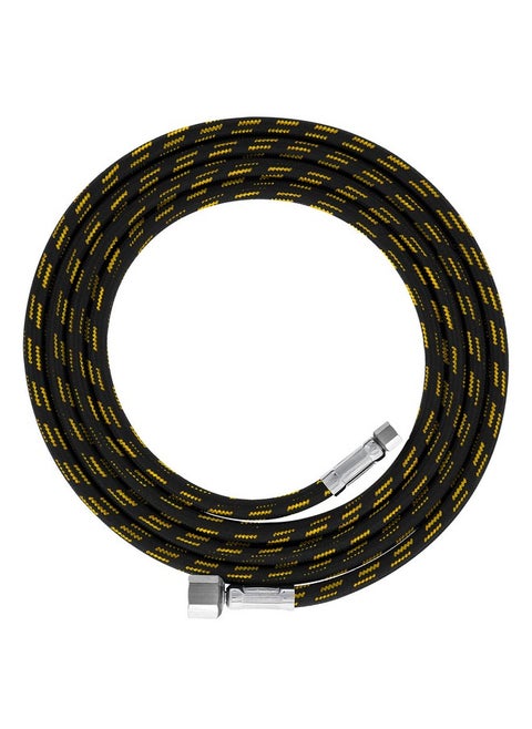 Premium 6 Foot Nylon Braided Airbrush Hose With Standard 1/8 Size Fitting On One End And A 1/4 Size Fitting On The Other End (Hose Color May Vary)