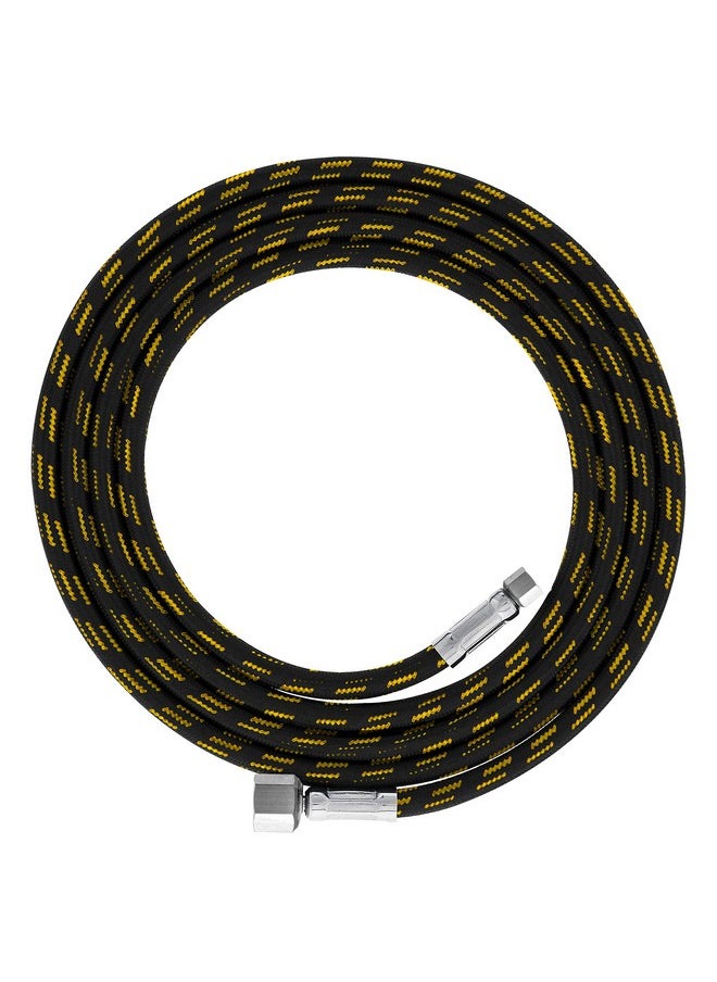 Master Airbrush - Premium 6 Foot Nylon Braided Airbrush Hose With Standard 1/8 Size Fitting On One End And A 1/4 Size Fitting On The Other End (Hose Color May Vary) - Image 1