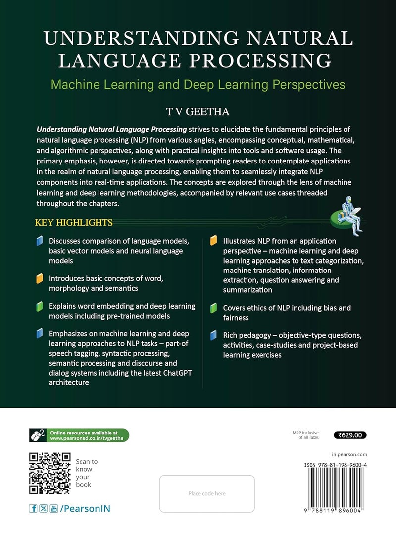 Understanding Natural Language Processing (Machine Learning and Deep Learning Perspectives) - Pearson - Image 2