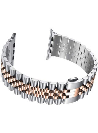 Replacement Band Compatible with Apple Watch 45mm / 44mm / 42mm, Stainless Steel Solid Strap Metal Bracelet for Apple Watch Series 7 6 5 4 3 2 - pzsku/Z7E5B70D0408D5C80EB88Z/45/_/1669395865/54b25fa9-6d23-44c6-93c5-3e8d636fb1a4