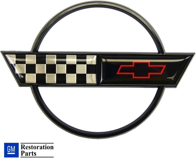 MIDWEST CORVETTE C4 Front Nose and Gas Fuel Lid Emblems - Official GM Restoration Parts - Image 3
