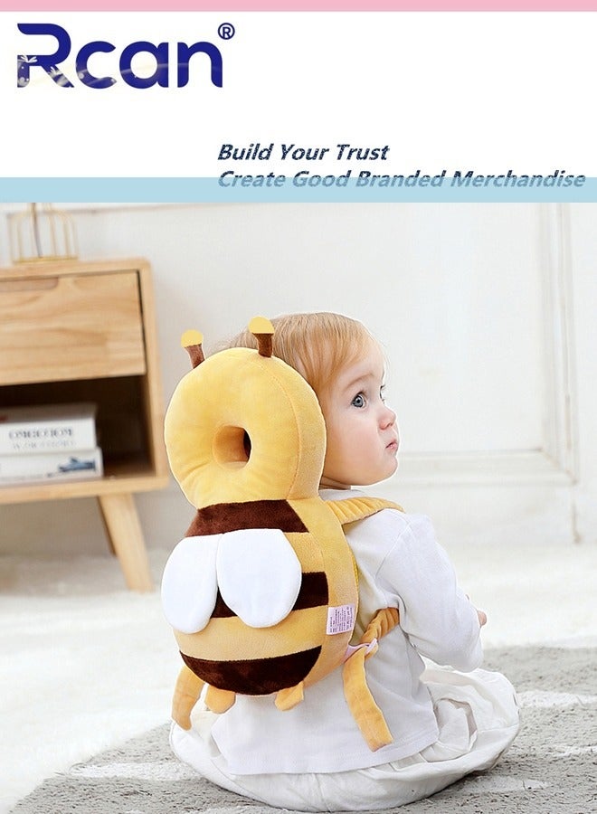 ركان واقي رأس للأطفال الصغار وسادة أمان للرأس قابلة للتعديل للأطفال الصغار وسادة أمان للرأس وحقيبة ظهر لحماية ظهر الطفل للزحف والمشي لعمر 4-24 شهرًا - Image 2