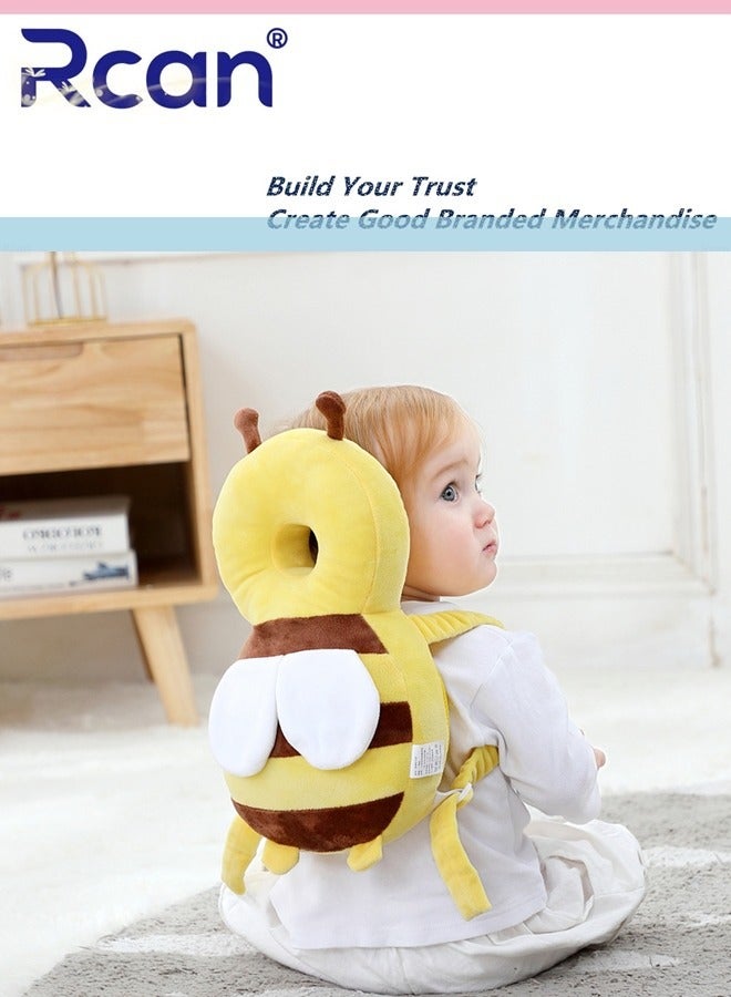 ركان واقي رأس للأطفال الصغار وسادة أمان للرأس قابلة للتعديل للأطفال الصغار وسادة أمان للرأس وحقيبة ظهر لحماية ظهر الطفل للزحف والمشي لعمر 4-24 شهرًا - Image 3