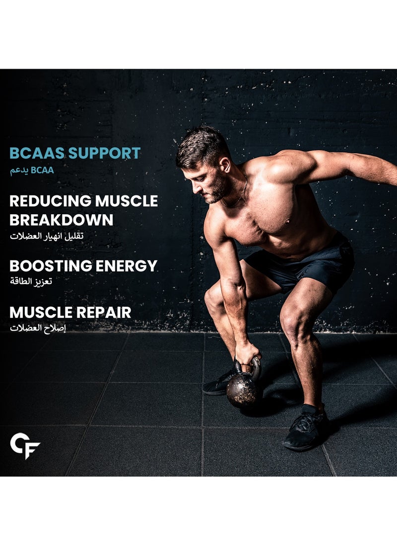 CARBAMIDE FORTE Carbamide Forte BCAA Powder 5000mg | BCAA Supplement For Women & Men Muscle Growth | BCAA Pre Workout & BCAA Intra Workout Supplement For Muscle Recovery | BCAA For Men | BCAA Supplements For Men & Women 7g Serving with Ideal 2:1:1 Ratio | BCAA BlueBerry Flavour - 210g Powder  - Image 4