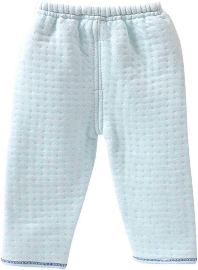 PIKIPOO Presents Newborn Baby Boys and Baby Girl's Cotton Fleece/Falalen or Flannel Suit (Blue 0-3 Months) - 5Pcs_Set - Image 2