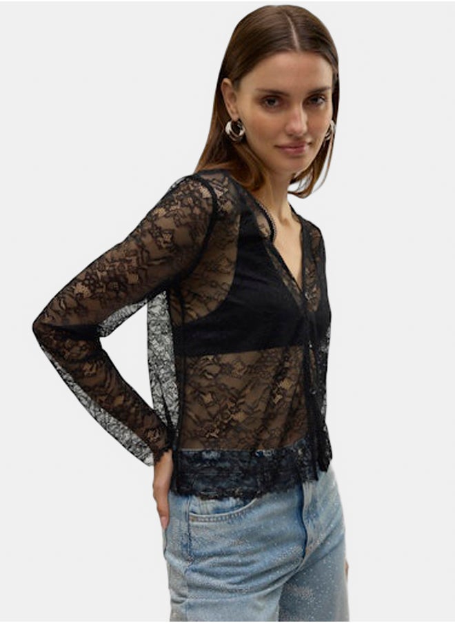 VERO MODA VERO MODA Womens Anna Longsleeve Cardigan  - Image 3