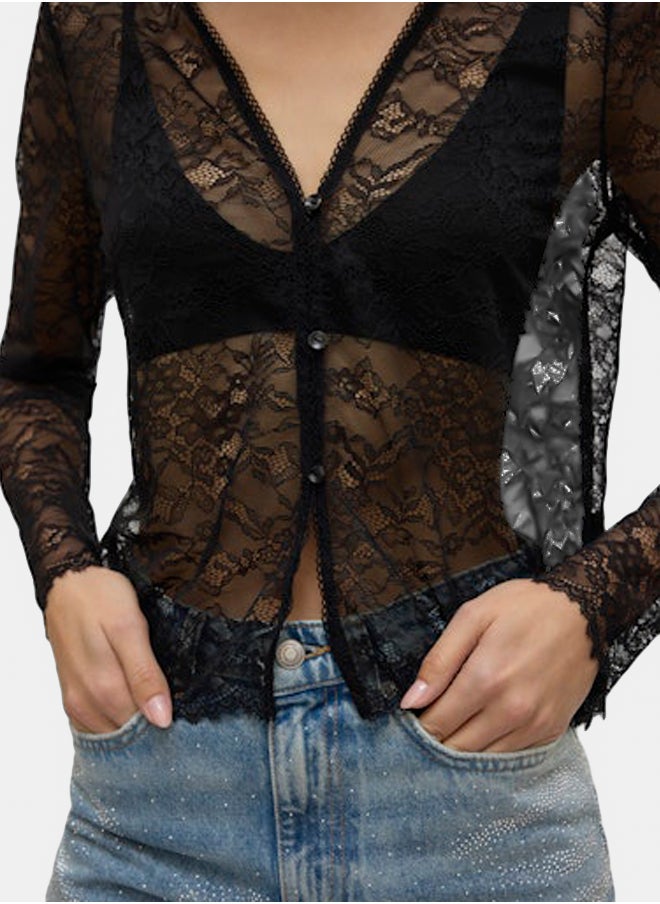 VERO MODA VERO MODA Womens Anna Longsleeve Cardigan  - Image 4