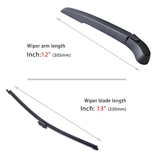 OTUAYAUTO Replacement for BMW X3 F25 2011-2017, Rear Windshield Wiper Arm Blade Set - OTUAYAUTO Factory OEM Style - Image 2