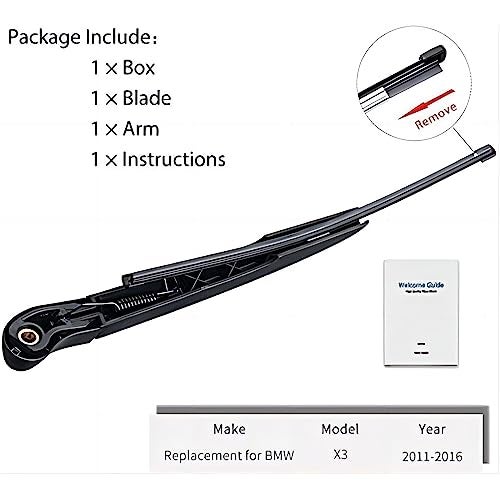 OTUAYAUTO Replacement for BMW X3 F25 2011-2017, Rear Windshield Wiper Arm Blade Set - OTUAYAUTO Factory OEM Style - Image 5