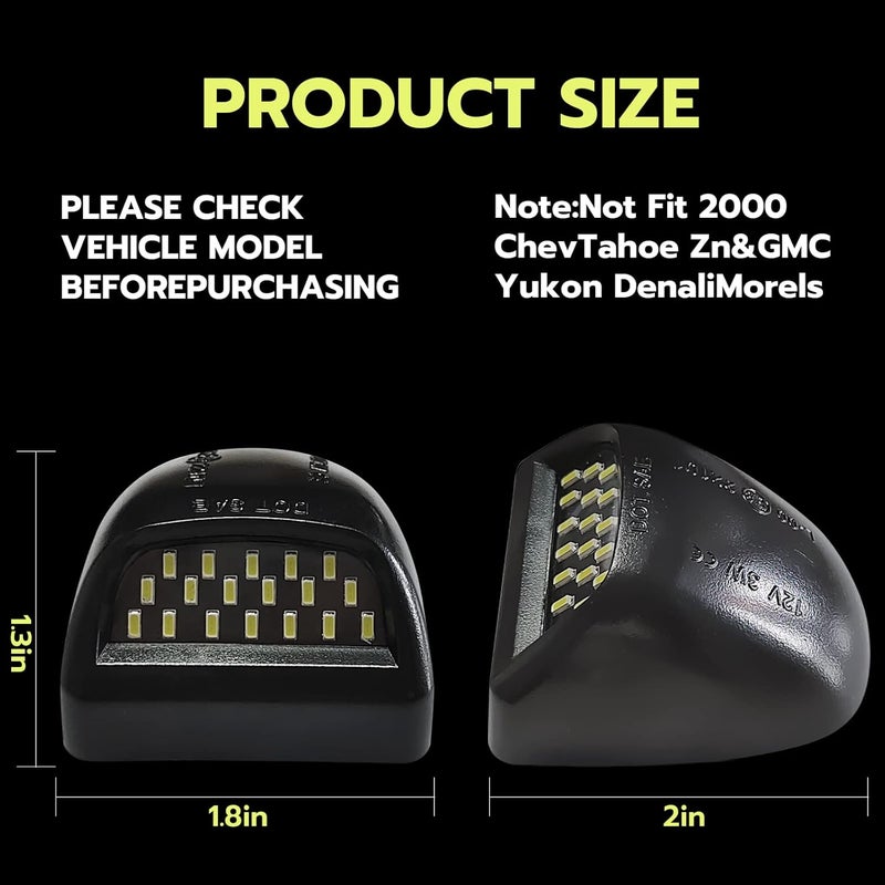 RBOKO LED License Plate Light Assembly - 2Pcs - Image 5