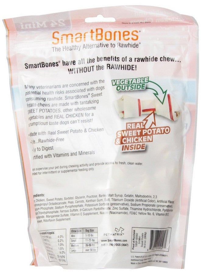 SmartBones Sweet Potato Dog Chews, Mini, 24ct (2 pack) - Image 2