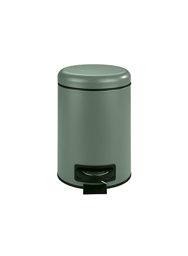 Raxoom Leman Pedal Bin, 3 Liter Capacity, Dark Green - Image 2