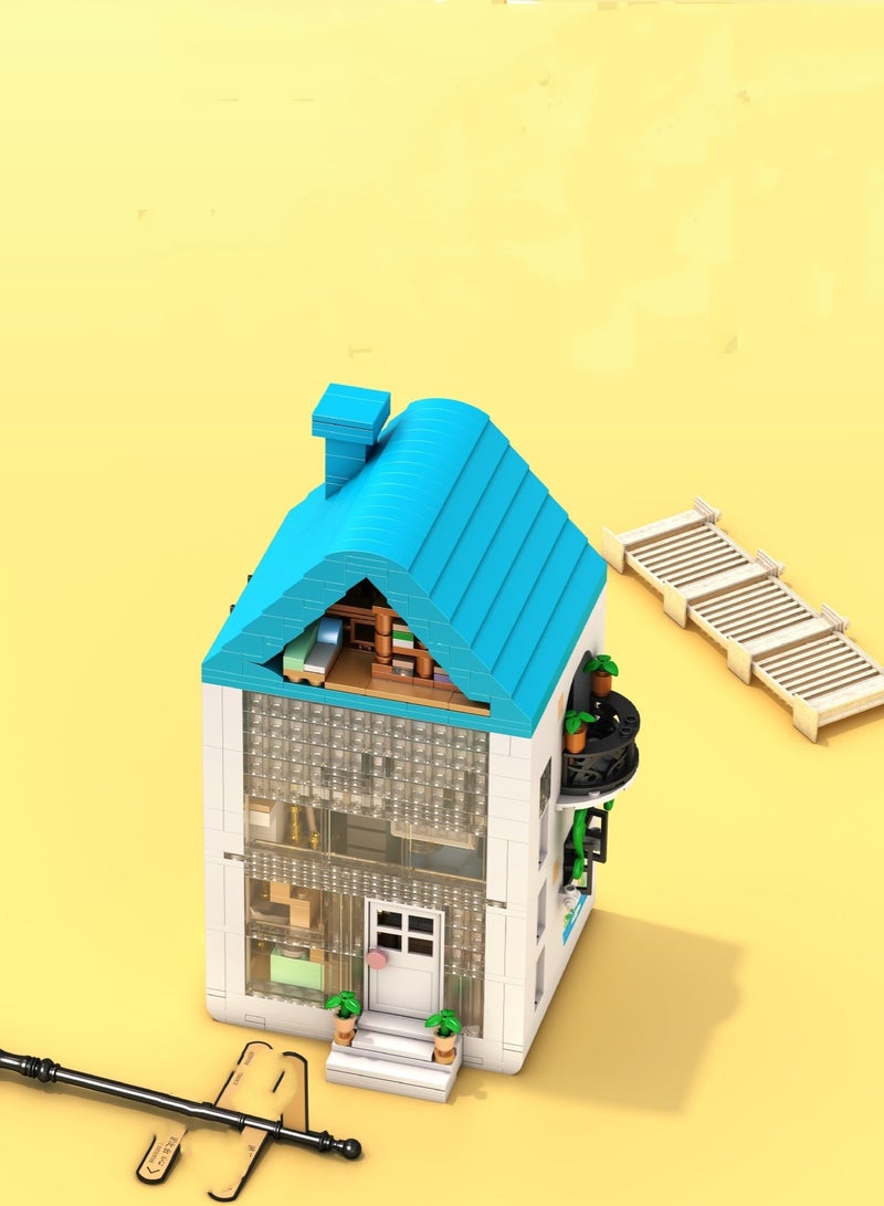 Street View Hut Compatible With LEGO Puzzle Assembly Small Building Block Toys  - Image 3