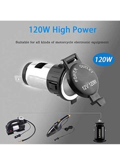 Car Accessories Waterproof Heat Resisting Plastic Power Socket DC 12V 120W Motorcycle Car Tractor Cigarette Lighter Plug Outlet - pzsku/Z7E5BEEBF9A5952EF888BZ/45/_/1734625841/ec2e8765-9135-4168-9469-32fdad8b41a8