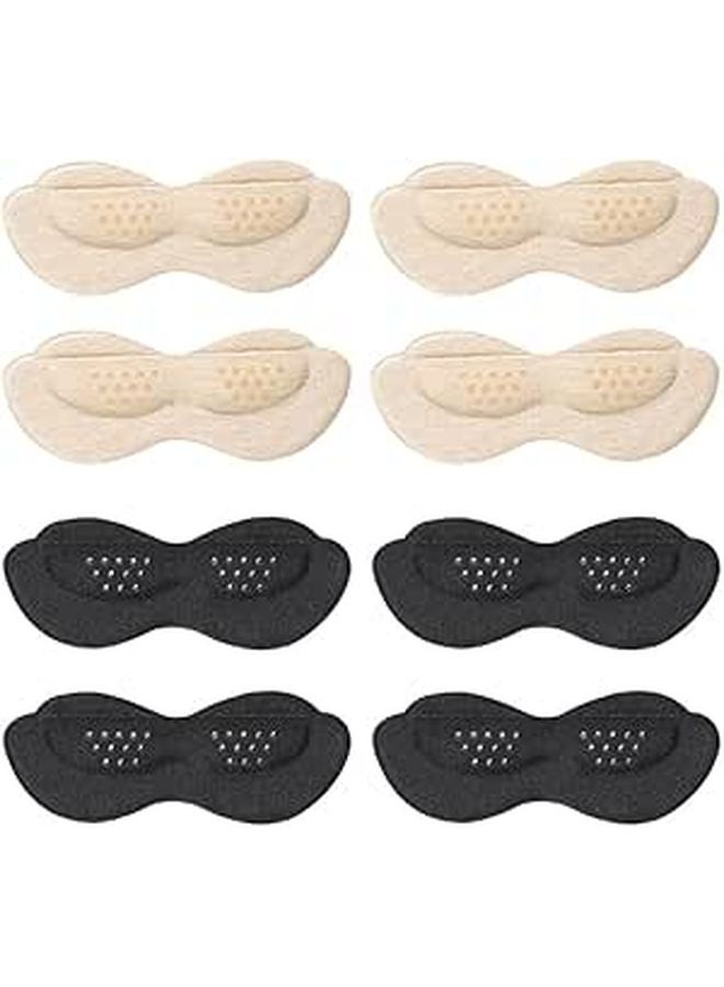 Self Adhesive Heel Pads 8 Pieces Invisible Thin Protectors For Shoe Slip And Blister Prevention Soft Foam Inserts For Men And Women - Image 1