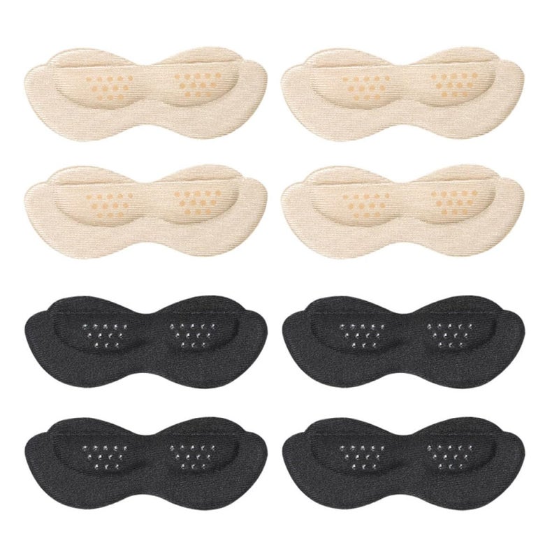 Self Adhesive Heel Pads 8 Pieces Invisible Thin Protectors For Shoe Slip And Blister Prevention Soft Foam Inserts For Men And Women - Image 2