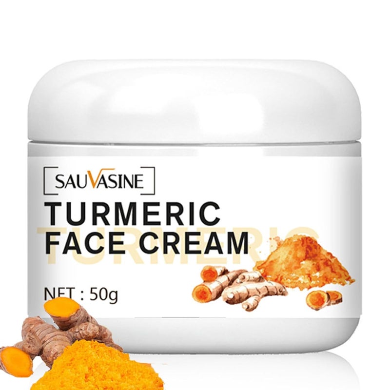 Turmeric Face Cream for Dry SkinAntiaging Turmeric Brightening Face Moisturizer for Women Hydrating Facial Skin Lotion CreamAll Natural Skin CareFights Lines Acne Evens Tone176 Oz