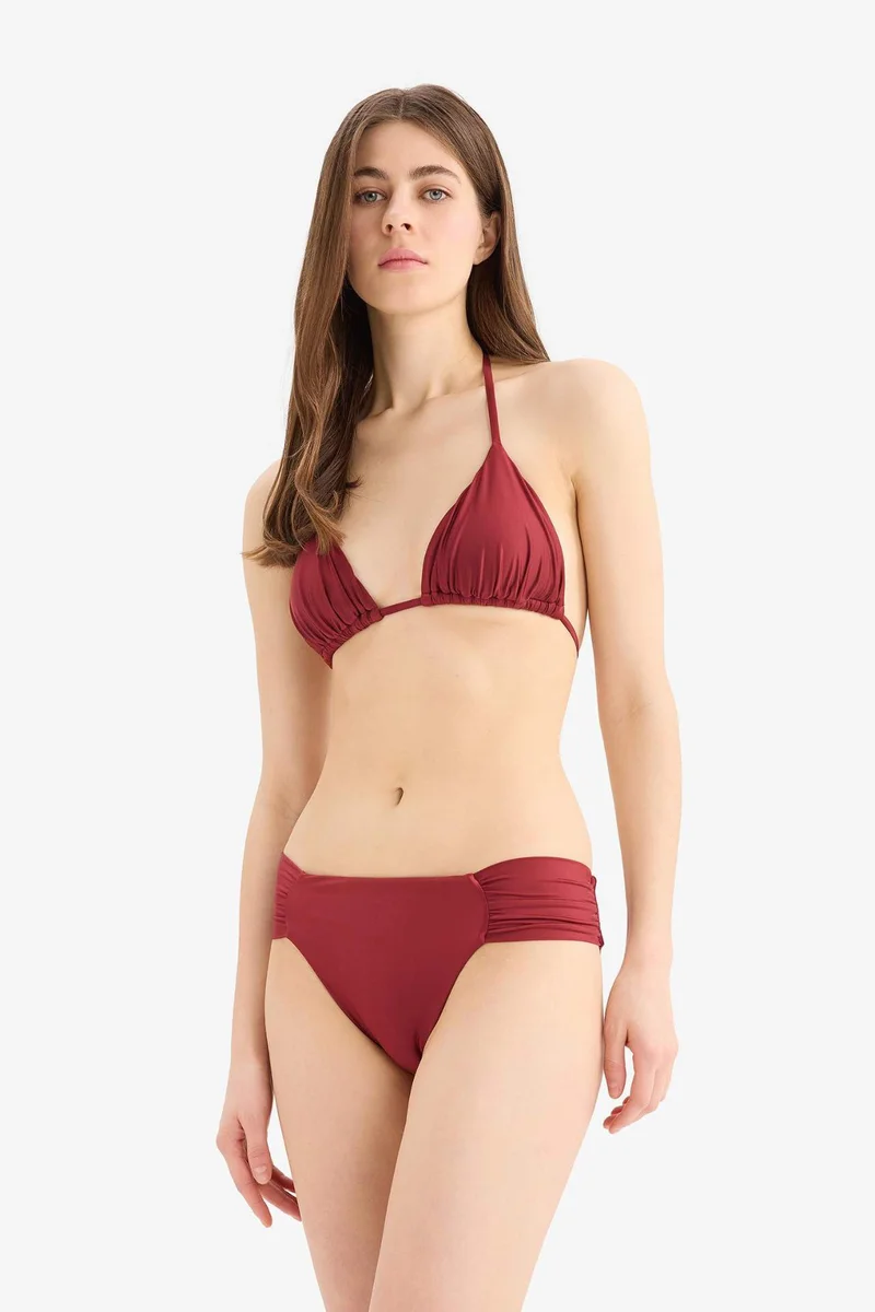 ديفاكتو Fall in Love Regular Fit Satin Bikini Bottom