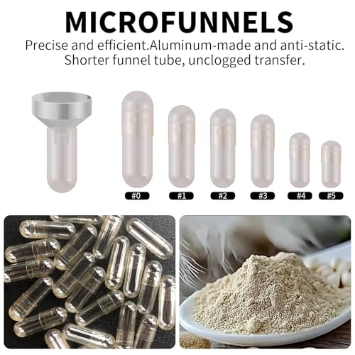 Goooxtex Small Metal Funnels Mini Funnel 8 Size Tiny Bottle Funnel, Miniature Atomizers, Flask, Perfume, Essential Oil, Powder, Micro Pet Capsule, Spice Jar - Image 4