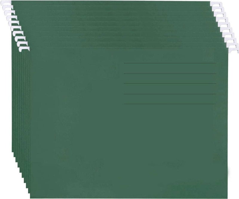 مارك مجلدات ملفات معلقة، ١٠ قطع، أخضر غامق - Image 1