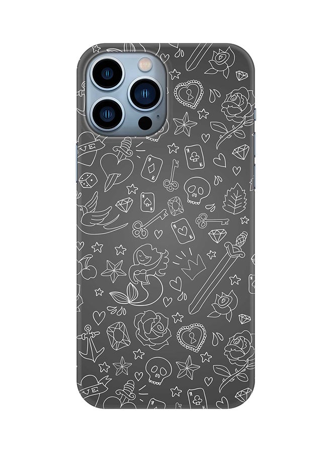Stylizedd Case for iPhone 15 Pro Max Slim Snap Classic Series Mobile Cover Hard PC Shield Matte Finish Phone CasePrint - Doodles - Image 1