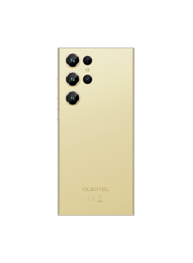 أوكيتل جوال C61 PRO ثنائي الشريحة سعة 256 جيجابايت رام 8+16 جيجابايت لون ذهبي يدعم تقنية 4G LTE - إصدار الشرق الأوسط - Image 3