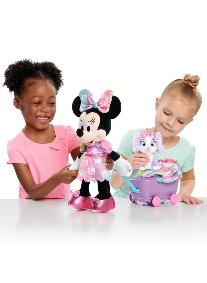 Minnie Disney Junior Minnie Mouse Waggin’ Wagon Lights and Sounds Feature Plush, Kids Toys for Ages 3 Up by Just Play - Image 3