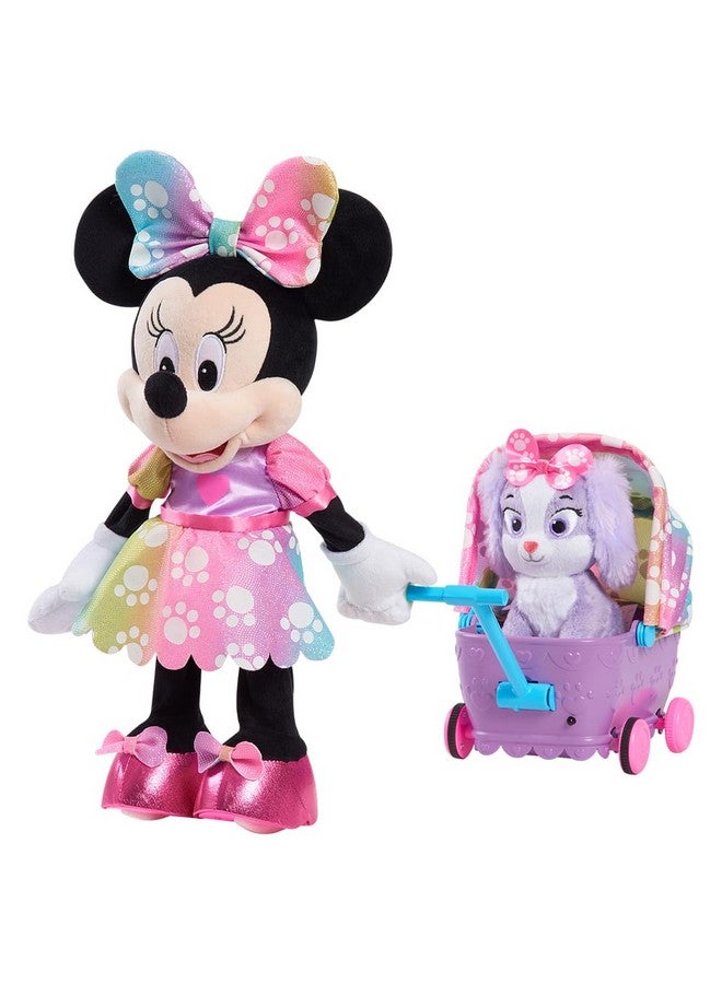 Minnie Disney Junior Minnie Mouse Waggin’ Wagon Lights and Sounds Feature Plush, Kids Toys for Ages 3 Up by Just Play - Image 5