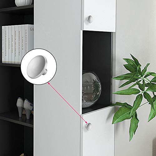 goldenwarm 10 Pack Brushed Nickel Cabinet Knobs Kitchen Hardware Round Drawer Knob for Sliver Cabinets Handles Closet Door Pulls Zinc Alloy - Image 5
