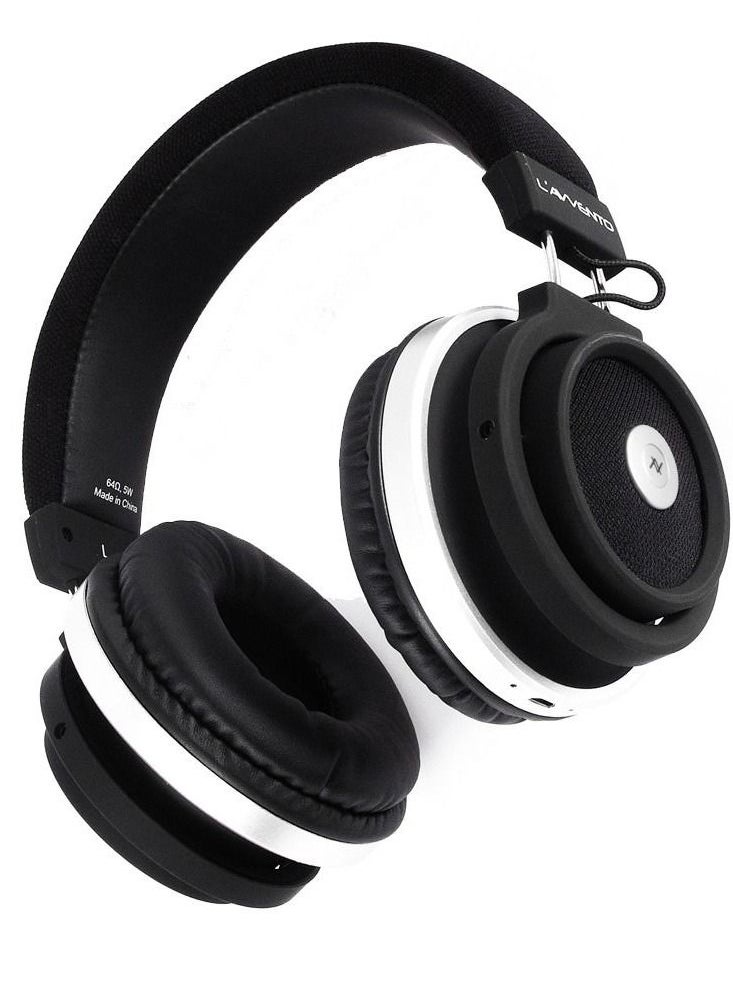 LAVVENTO BLUETOOTH HEADPHONE 5.0 WITH TOUCH FUNCTION (Play – Pause – Volume UP – Down) PLAYING TIME 20 HOURS BUILT IN MICROPHONE