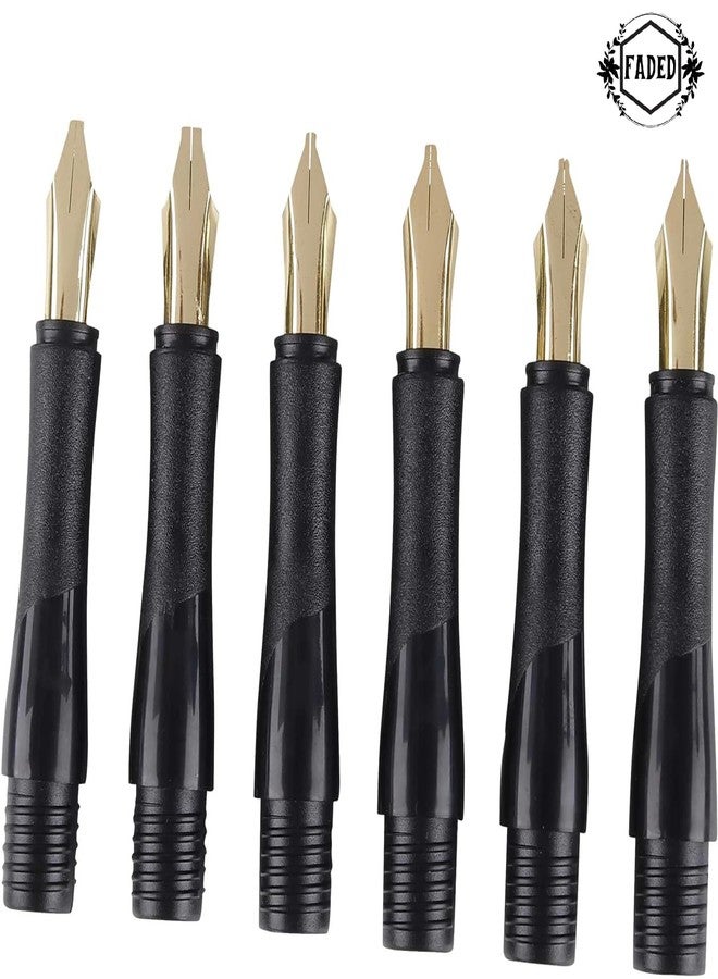 Faded Calligraphy Pen Set 6 Nib Kit with 3 Ink Cartridges, Fountain Pen in Tin Box for Beginners & Professionals, Great for Hand Lettering, Writing & Art, Includes Converter - Image 2
