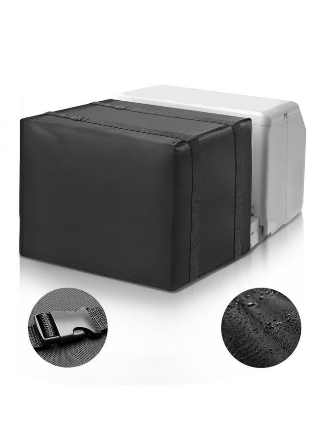 Luxiv 600D U Shaped Window Air Conditioner Cover for Midea U-Shaped AC, Luxiv Black Outdoor Window AC Waterproof Cover for U-Shaped Winter AC Unit with 2 Straps (Black, 20.6x12.4x13.5)  - Image 1