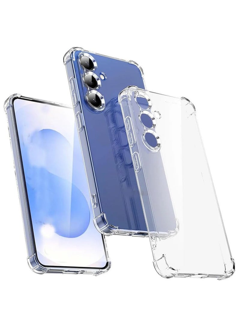 Ultra Case Shock-Absorption Flexible TPU Rubber Protective Cell Phone Cover for Samsung Galaxy S24 FE Clear - Image 1