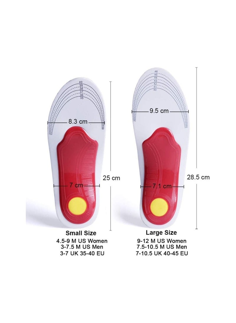 SYOSI - Plantar Fasciitis Orthotic Insoles Memory Foam Insoles- Size L 40-46 - Image 1