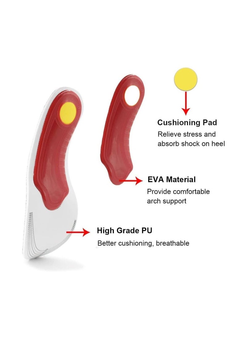 SYOSI - Plantar Fasciitis Orthotic Insoles Memory Foam Insoles- Size L 40-46 - Image 1