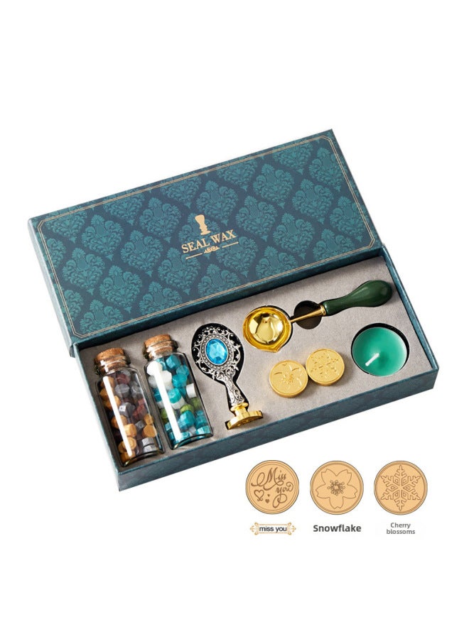BLOT Fire Paint Seal Full Set Of Source Manufacturers Envelope Sealing Wax Creative Star Fire Paint Wax Grain Set - Image 1