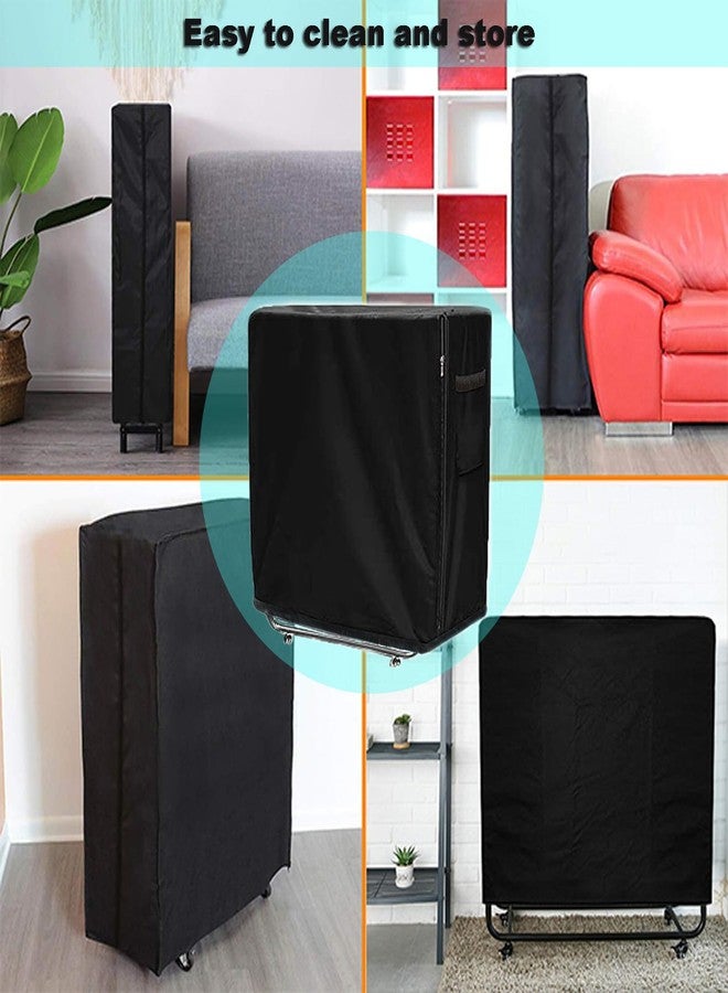 SEHXIM Folding Bed Storage Cover, Rollaway Bed Protector, Twin Size, Black, Adjustable Drawstring (39 Inch) - Image 5