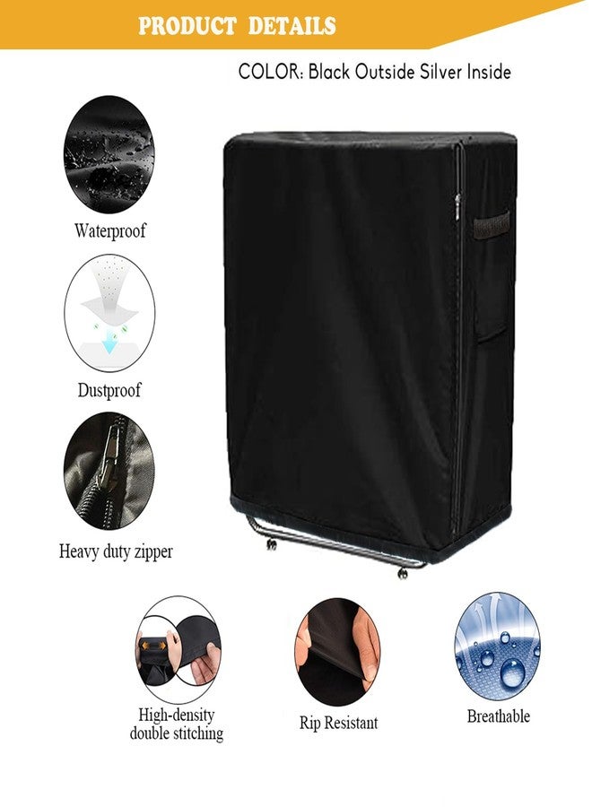 SEHXIM Folding Bed Storage Cover, Rollaway Bed Protector, Twin Size, Black, Adjustable Drawstring (39 Inch) - Image 4