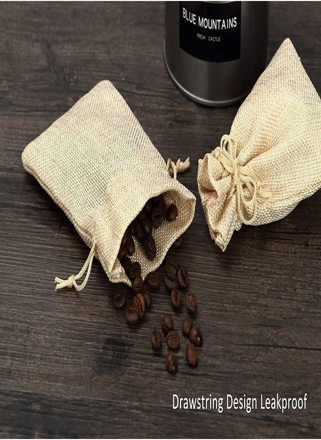 E COMMERCE  BAG Natural Linen Burlap Gift Bags for Jewelry Sacks Candy Chocolate Birthday and shower Party Anniversaries Gift Bags 20 Pcs  - Image 1