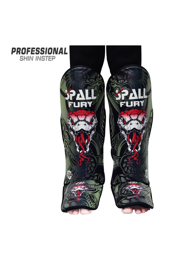 Spall Shin and Instep Guard for Taekwondo, Martial Arts, MMA Foot Protective Gear Protector for Sparring  - Image 1