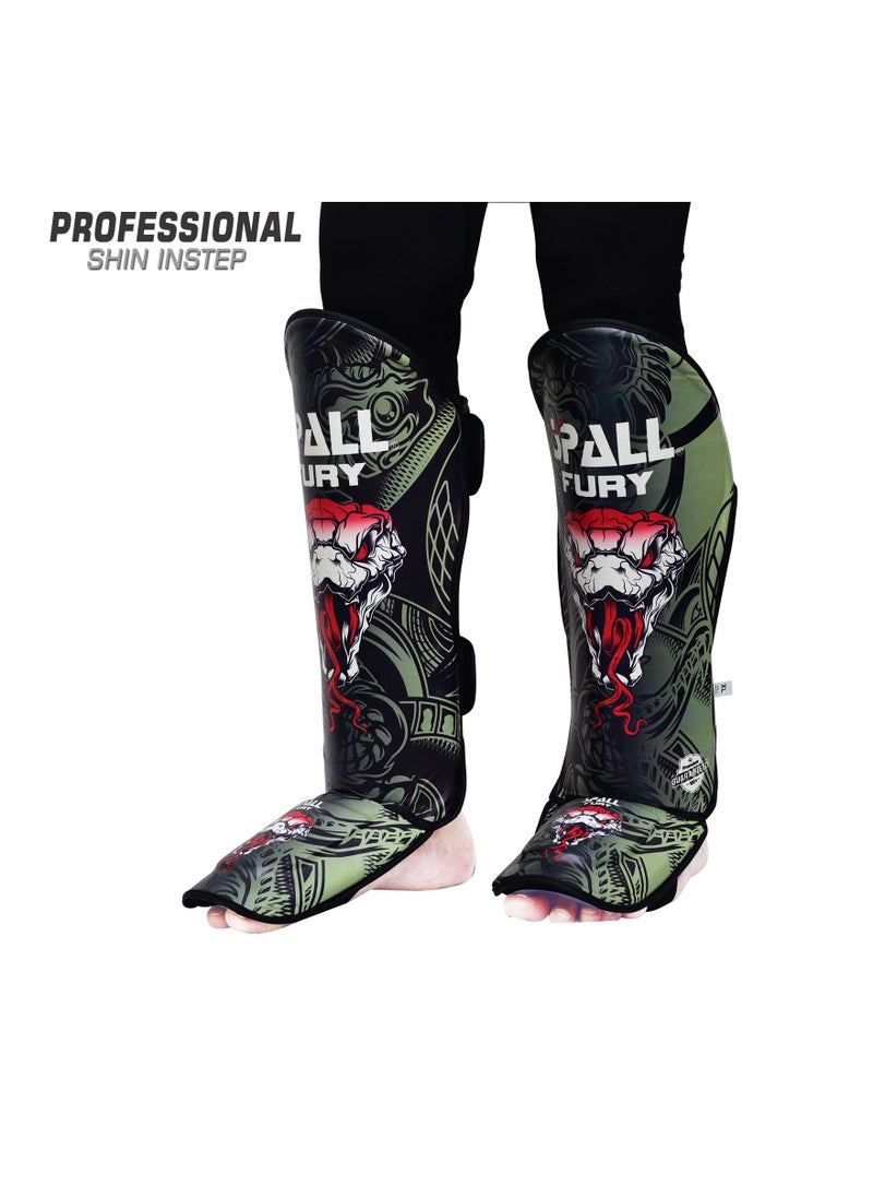 Spall Shin and Instep Guard for Taekwondo, Martial Arts, MMA Foot Protective Gear Protector for Sparring  - Image 2
