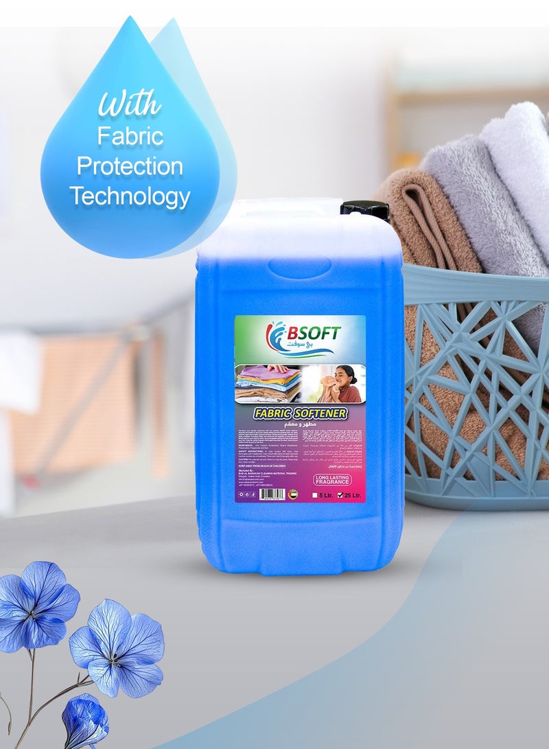BSOFT Fabric Softener – 25 Liters of Unbeatable Long-Lasting Freshness in Serene Blue - Image 2