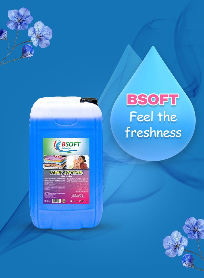 BSOFT Fabric Softener – 25 Liters of Unbeatable Long-Lasting Freshness in Serene Blue - Image 4